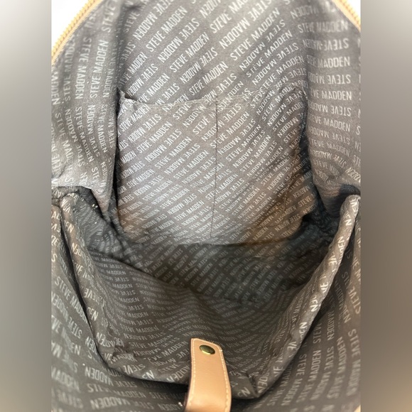 Steve Madden Taupe Faux Leather Tote Bag - Picture 7 of 9